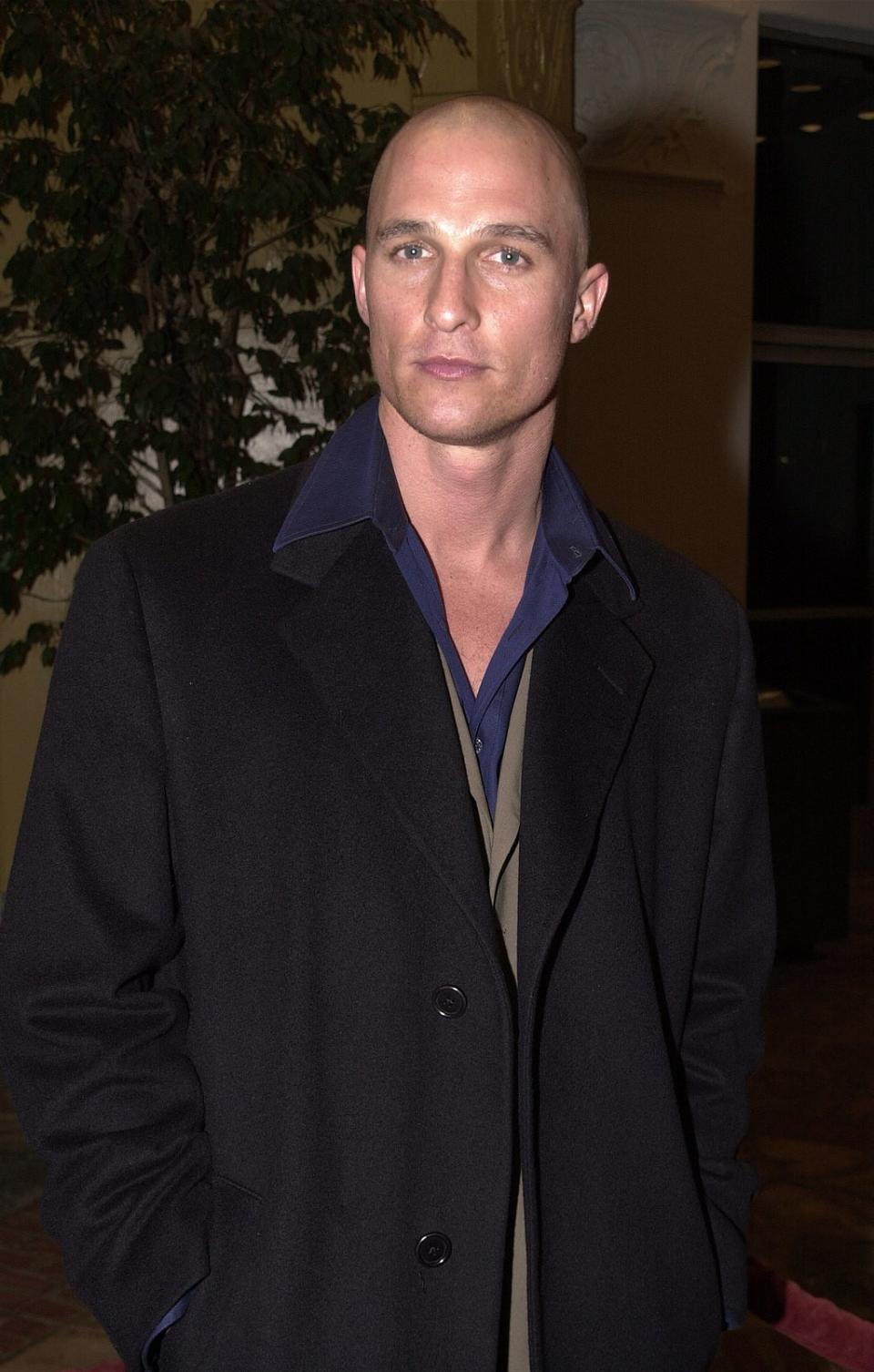 Matthew McConaughey shaved his hair so he could start over (Getty Images)