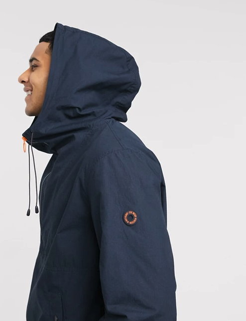 Esprit windbreaker overhead jacket in dark blue