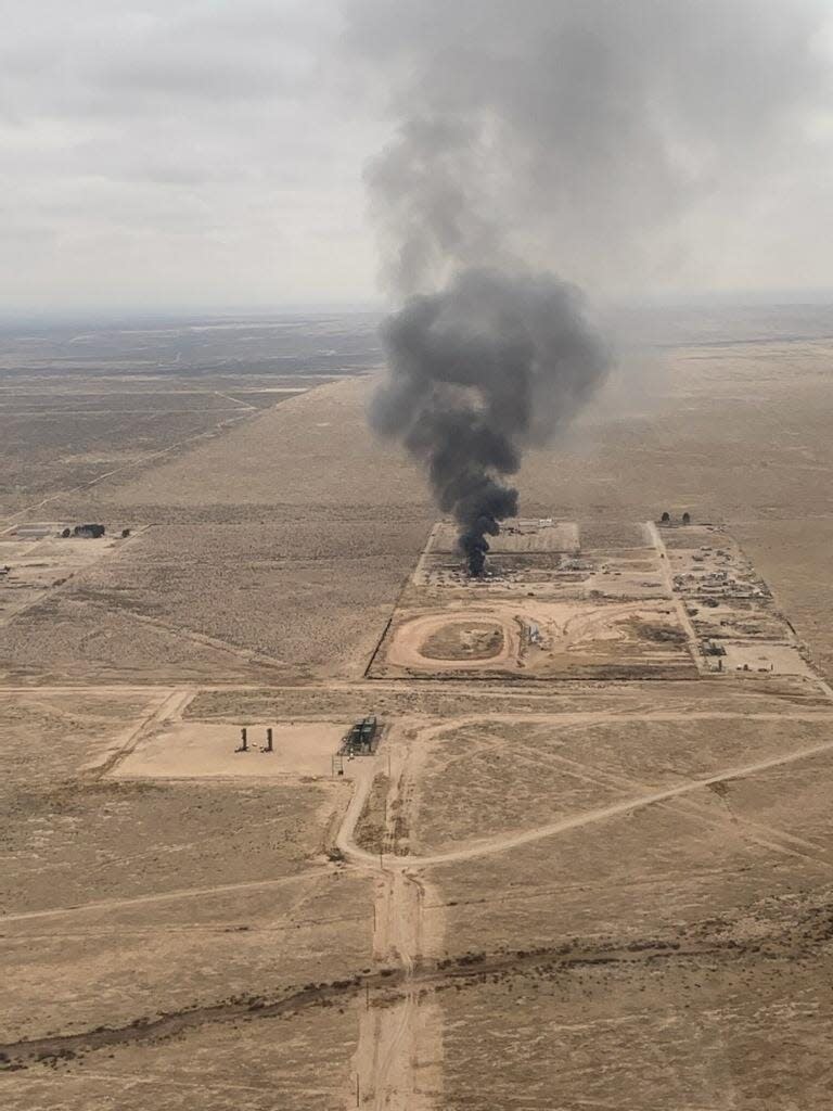 Fire crews from the City of Carlsbad and Eddy County Fire Service responded to a structure on the afternoon of Jan. 26, 2022 south of Carlsbad.