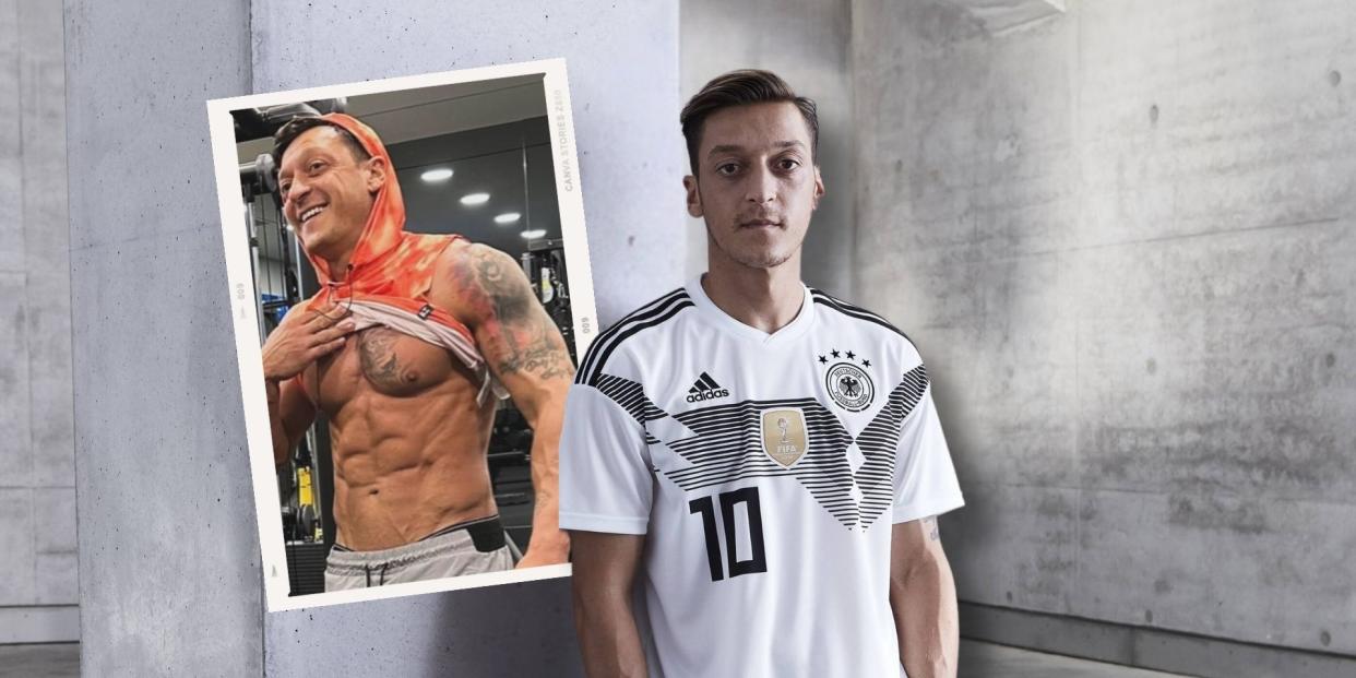 Mesut Özil zeigt sich muskulöser denn je<span class="copyright">Instagram,IMAGO/Fotomontage (adidas, m10_official)</span>