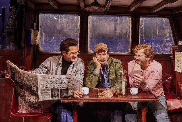 <p>Matthew Murphy</p> Alex Brightman, Colin Donnell and Ian Shaw in 'The Shark Is Broken'