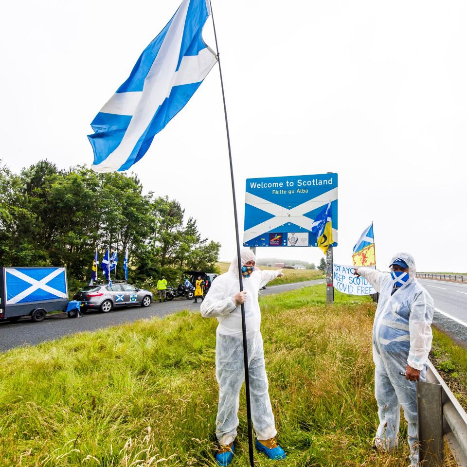 The protests have been condemned by Nicola Sturgeon, but she has refused to say if an investigation will be launched by the SNP - Euan Cherry/Euan Cherry