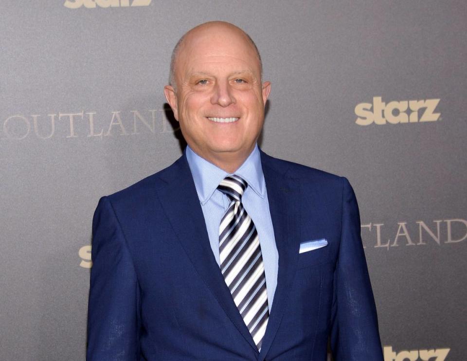 FILE - In this April 1, 2015 file photo, Starz CEO Chris Albrecht attends the mid-season premiere of “Outlander” in New York. (Photo by Evan Agostini/Invision/AP, File)