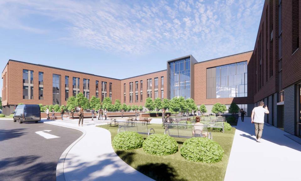 A rendering of what the Knox Regional Health Science Education Center will look like once completed.