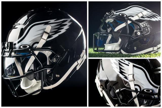 Eagles will wear their black helmets against the Cowboys in Dallas