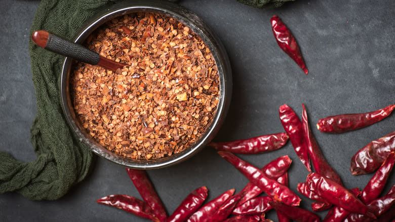 bowl of chilis and peppers