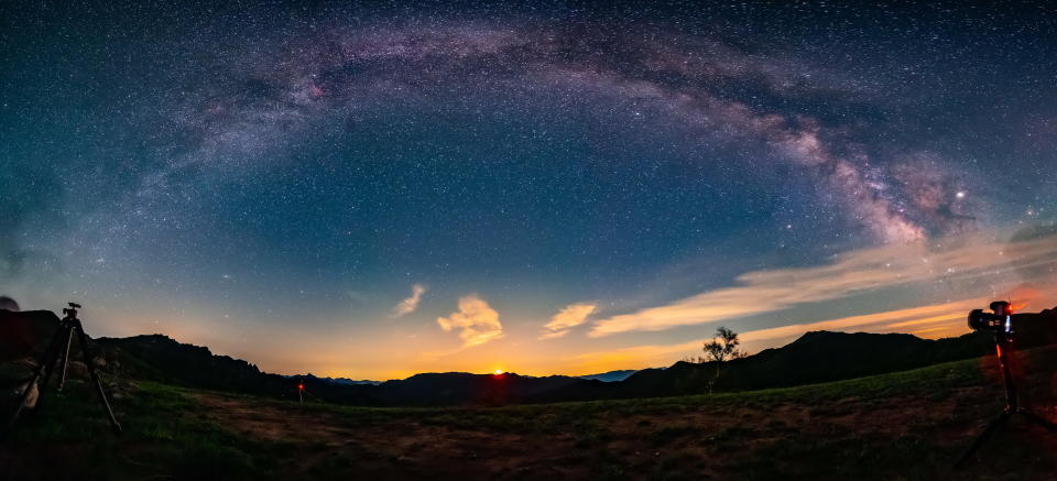 The eye of the Milky Way in lingshan, China, May 28, 2019.PHOTOGRAPH BY Costfoto / Barcroft Media (Photo credit should read Costfoto / Barcroft Media / Barcroft Media via Getty Images)