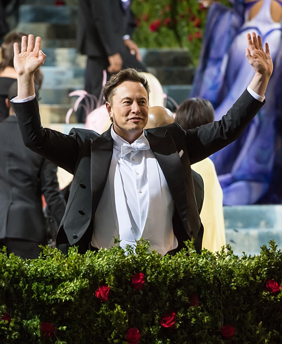 Elon Musk at The 2022 Met Gala Celebrating "In America: An Anthology Of Fashion" in New York City - Arrivals