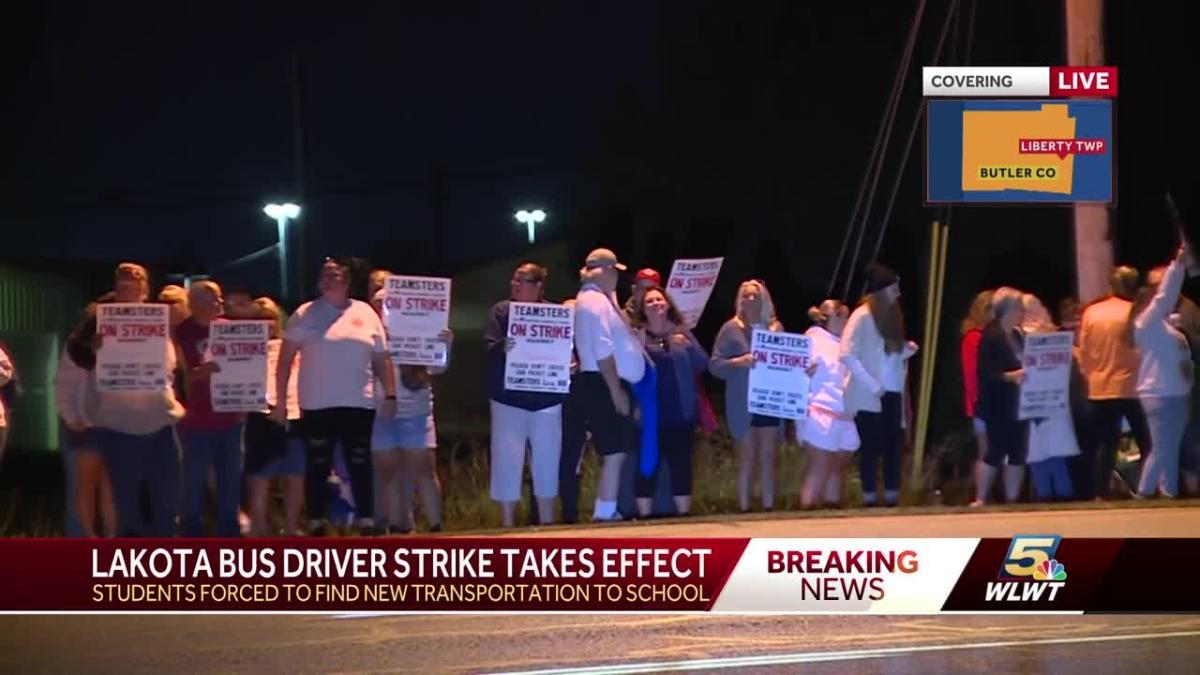 Lakota bus driver strike takes effect