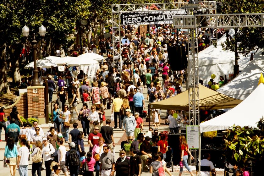 Crowds enjoy the Los Angeles Times Festival of Books