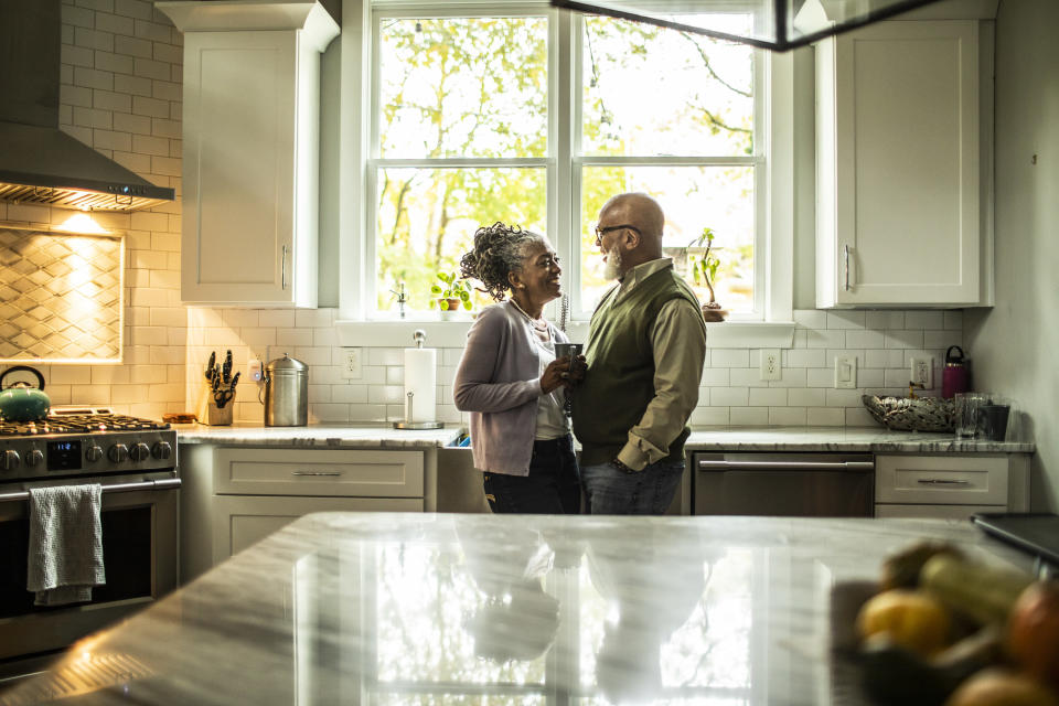 A couple in the kitchen