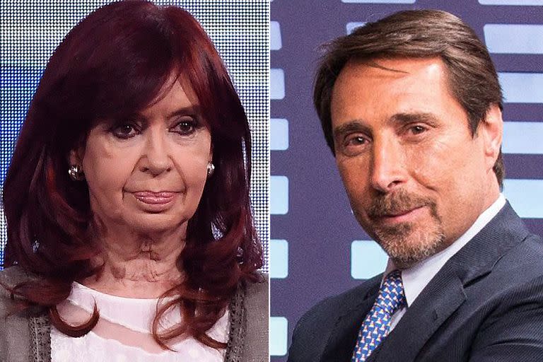 Cristina Kirchner y Eduardo Feinmann