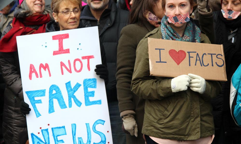 Hundreds of activists protested in solidarity with the press on 26 February 2017. Since then, Trump has continued to threaten the freedom of the press, most recently calling the first amendment right ‘disgusting’.