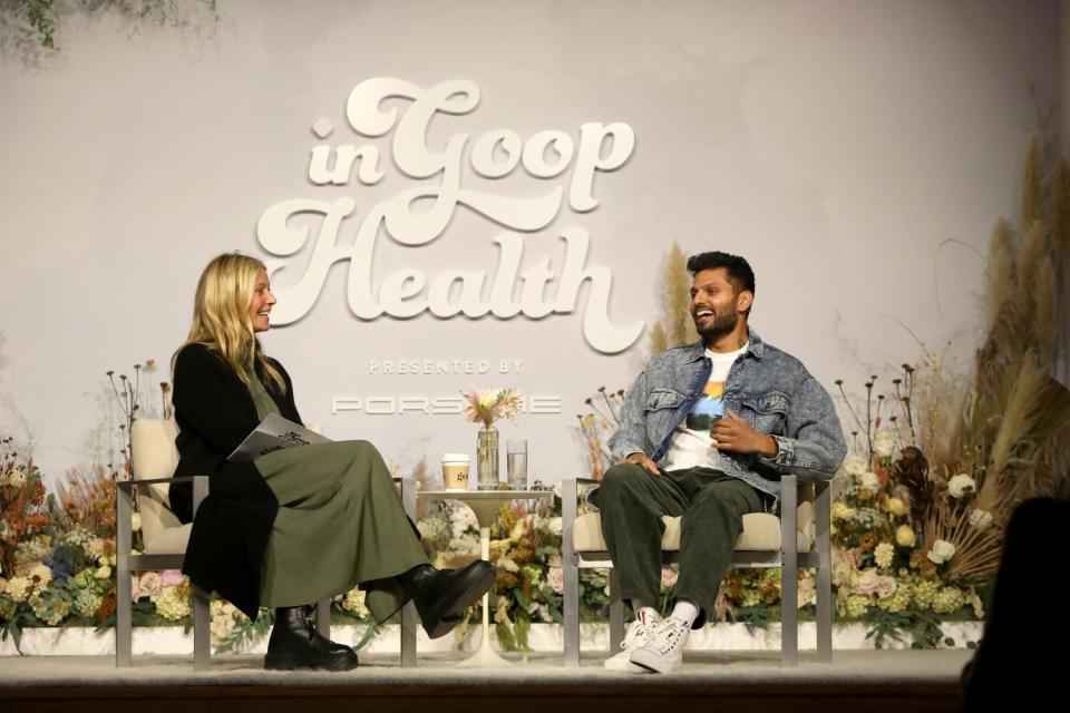 Gwyneth Paltrow and Jay Shetty