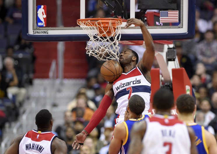 John Wall was electric again on Tuesday night. (AP)