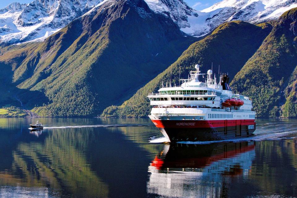 Sail the Norwegian coast from Oslo to the Arctic Circle for a chance to see the Northern Lights (Hurtigruten Group)