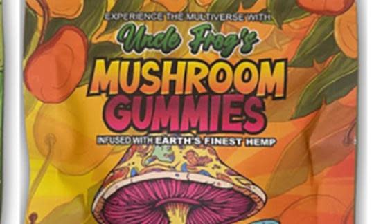 <span>Uncle Frog's Mushroom Gummies were recalled from sale across Australia this week.</span><span>Photograph: NSW Food Authority</span>