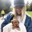 <p>The Australian actress shared a photo of her adorable coffee-coloured puppy over the weekend on Instagram.</p><p>Robbie didn't reveal the name for her new pooch, but looks besotted, smiling down at the adorable spaniel which she shrouded in a blanket while on a walk. Too cute.</p><p><a href="https://www.instagram.com/p/CGc_PjQDXfW/" rel="nofollow noopener" target="_blank" data-ylk="slk:See the original post on Instagram;elm:context_link;itc:0;sec:content-canvas" class="link ">See the original post on Instagram</a></p>