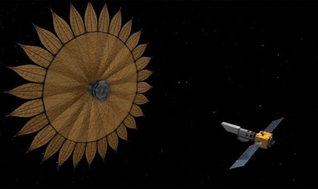 HabEx telescope and starshade