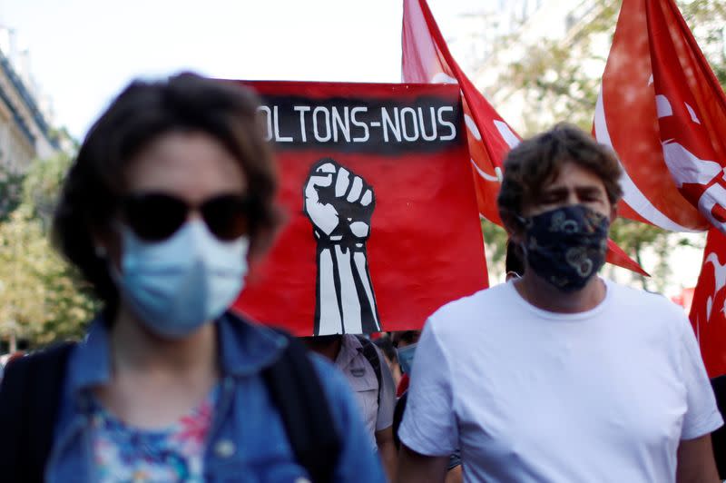 French labour unions call for a nationwide protest in France