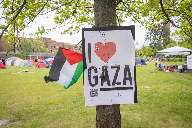 A protest encampment at the University of Birmingham in support of Palestine -Credit:Nick Wilkinson/Birmingham Live