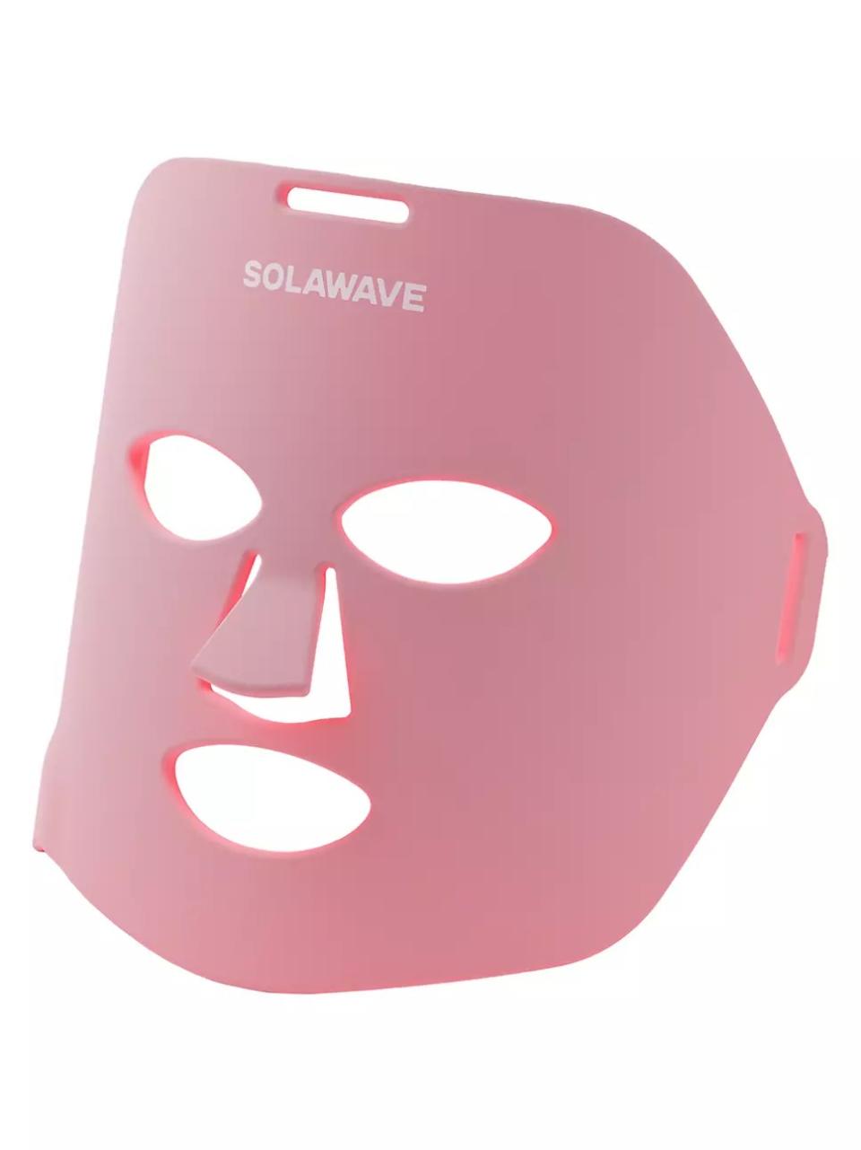 pink light therapy mask