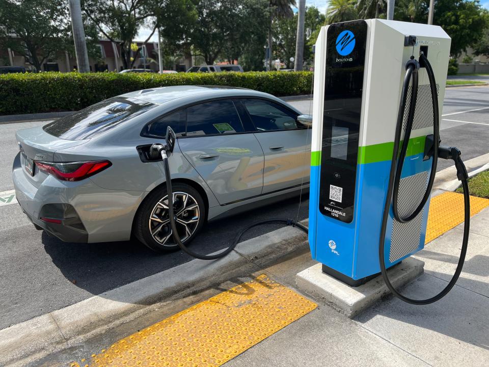 FPL said the chargers can fully charge an electric vehicle in an hour.