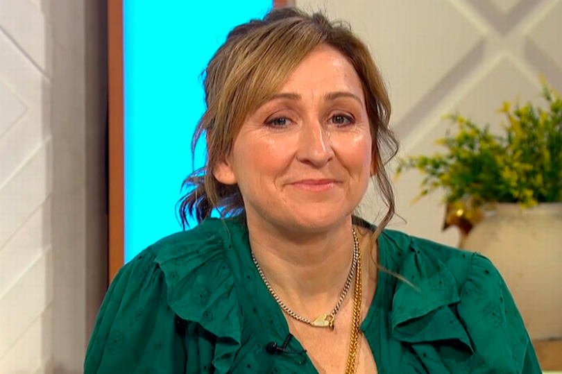 Laurel smiles to camera while appearing on ITV's Lorraine