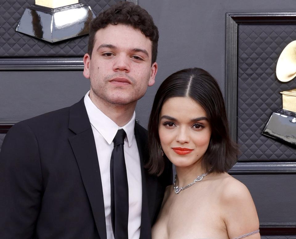 rachel and josh on the red carpet