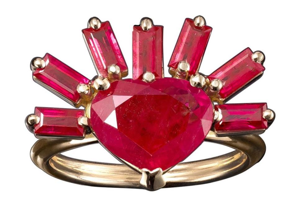 The Solange Azagury 18K Ruby Ring is valued at $23,765, Agapov said.