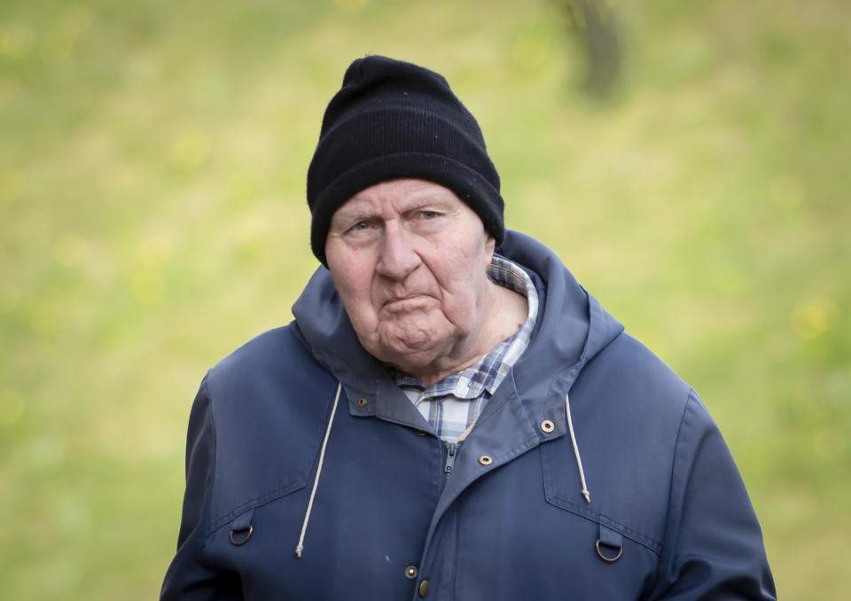 Former monk Peter Turner, 80, arriving at York Crown Court, where he entered guilty pleas to 14 charges of sexually abusing three children aged under 13. The offences occurred more than 20 years ago while he was working at Ampleforth College, in North Yorkshire, and a parish in Workington, Cumbria.