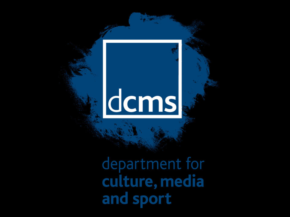 DEPARTMENT FOR CULTURE, MEDIA AND SPORT, Britain, graphic element on black