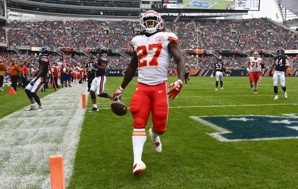 The NFL reportedly told the Chiefs to “stop pursuing” the video of Kareem Hunt assaulting a woman in a Cleveland hotel earlier this year. (AP)
