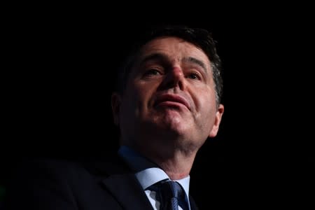 FILE PHOTO: Ireland's Minister for Finance and Public Expenditure Paschal Donohoe arrives at a European Financial Forum event in Dublin