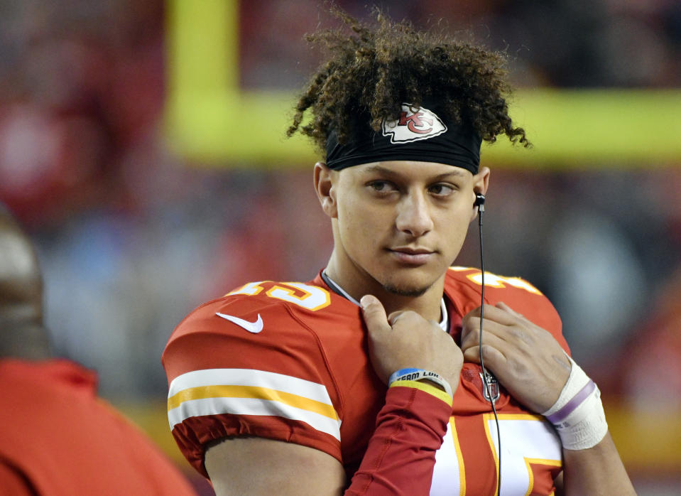 Patrick Mahomes takes over for Alex Smith as the Chiefs' quarterback this season. (AP)