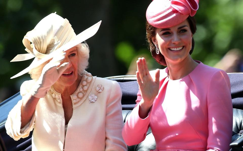 Camilla, Duchess of Cornwall and Catherine, Duchess of Cambridge - Credit: GC Images