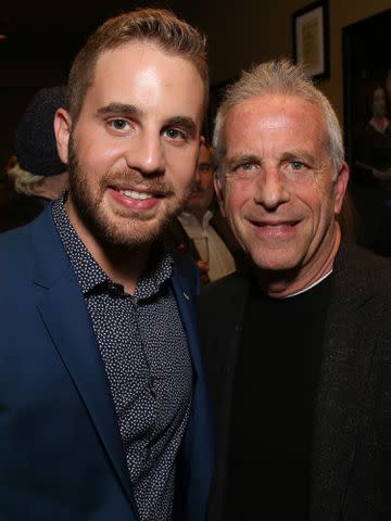 <p>Walter McBride/Getty</p> Ben Platt and Marc Platt attend the After Party for the Dramatists Guild Foundation toast to Stephen Schwartz with a 70th Birthday Celebration Concert on April 23, 2018 in New York City.