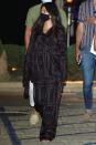 <p>Kourtney Kardashian heads to dinner with TikToker Addison Rae in chic pajamas on Wednesday night in Malibu.</p>