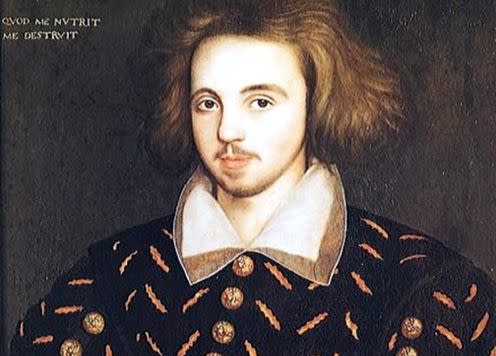 <span class="caption">A portrait believed to be of Marlowe.</span>