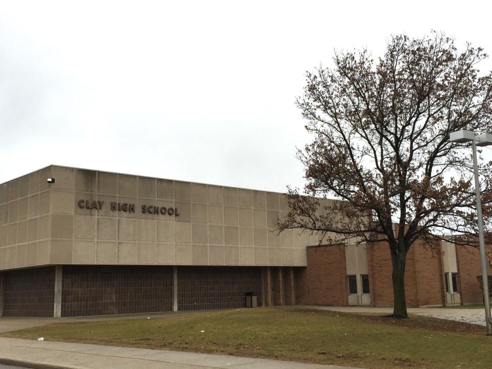 Clay High School building mug Dec. 16, 2014