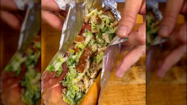 Chopped Caesar sub