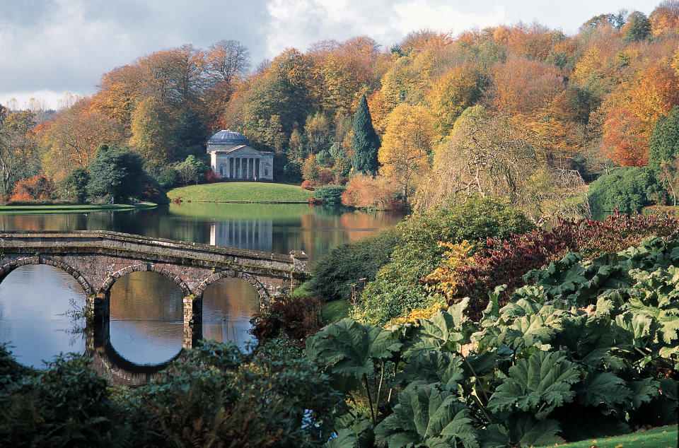 <p><b><b>Head on a five-mile walk through gorgeous woodlands to King Alfred’s Tower, a 160ft-high folly, via deep autumnal hues of red, russet and yellow. Don’t miss the landscaped garden afterwards, which is particularly special at this time of year. <em>[Photo: Visit England]</em> </b></b></p>