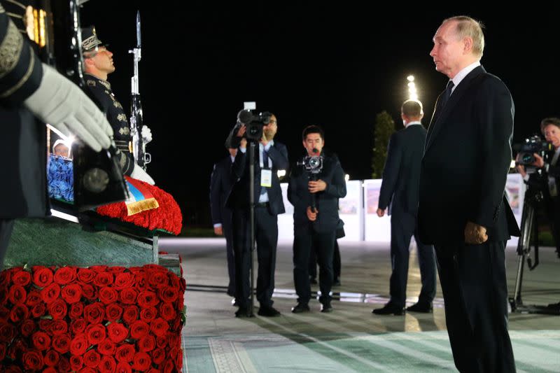 Russian President Vladimir Putin visits Uzbekistan