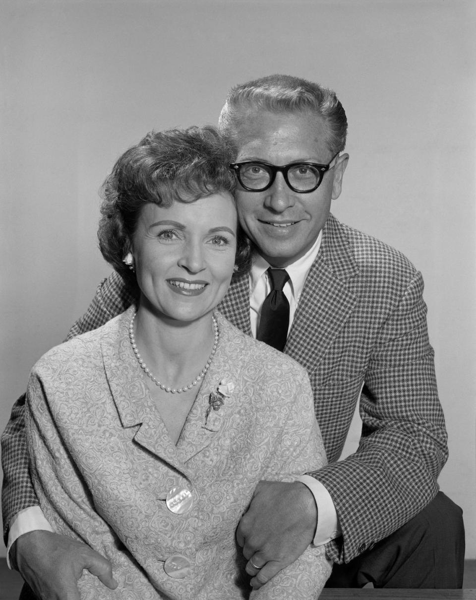 <p>In 1961, White met television host and personality, Allen Ludden, pictured here, when she was a celebrity guest on the show <em>Password</em>. In 1963, the couple got married, and she changed her name to Betty White Ludden. </p>