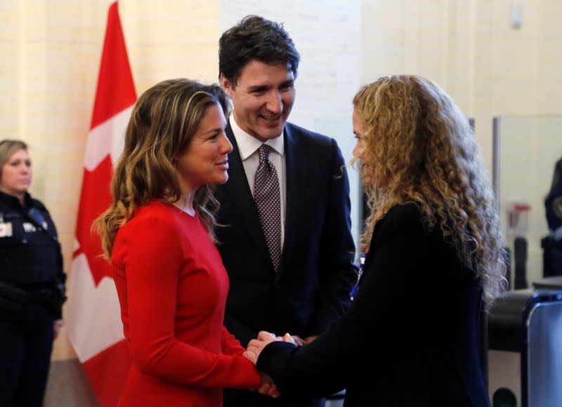 Canada's Governor General Julie Payette arrives at the Senate in Ottawa