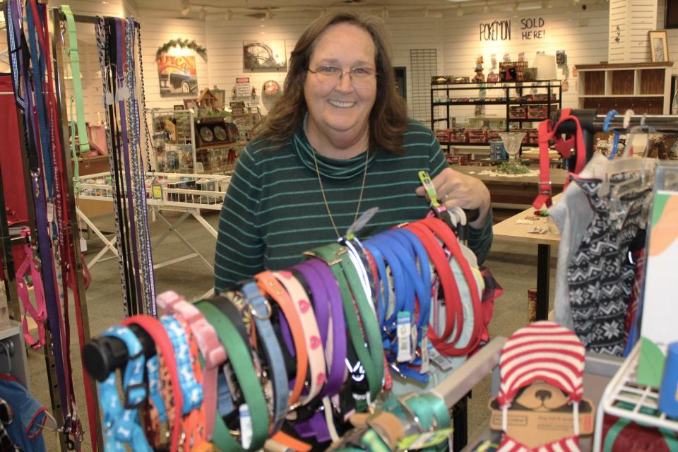 Monroe resident Jackie Monteer, president of the Humane Society of Monroe County, said she is grateful the organization has a booth in the MCF Treasure Trove Market at the Mall of Monroe.
