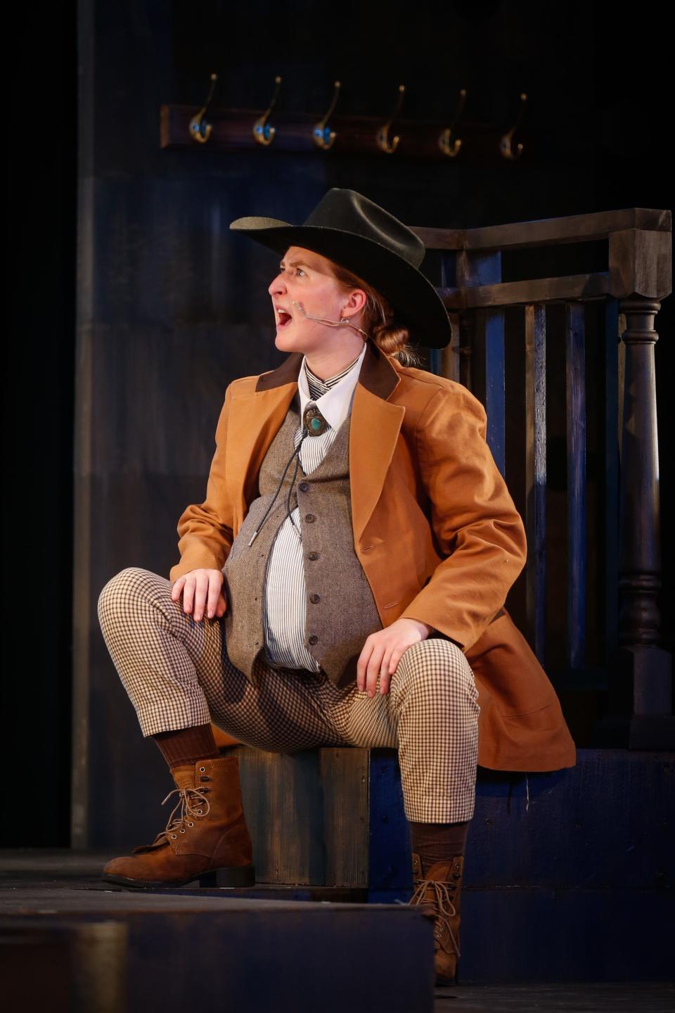 Missouri State University alumna Scout Mayberry during dress rehearsal of Tent Theatre's "Ken Ludwig's Baskerville: A Sherlock Holmes Mystery" on Wednesday, July 5, 2023.