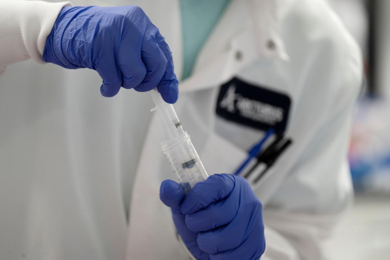 A scientist conducts research on a vaccine for the novel coronavirus (COVID-19) at the laboratories of RNA medicines company Arcturus Therapeutics in San Diego, California, U.S., March 17, 2020: REUTERS