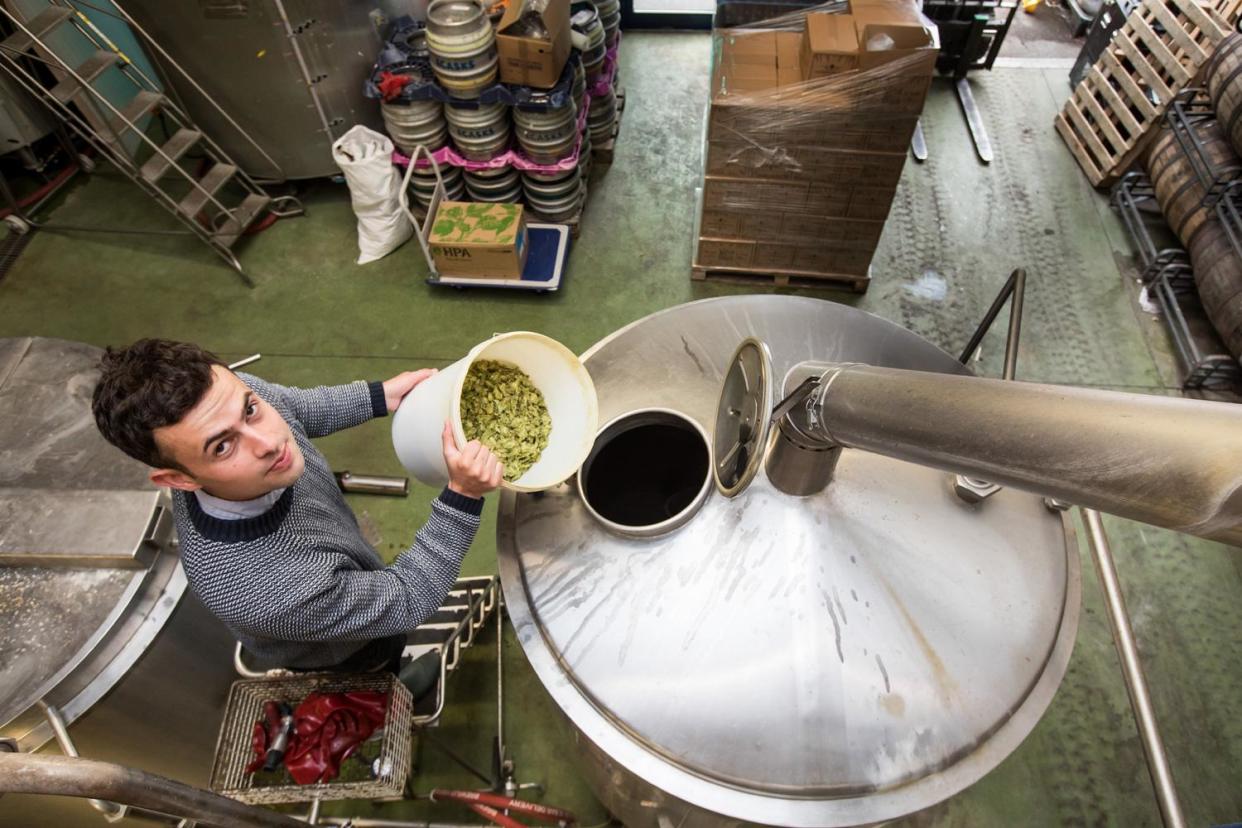 Against the grain: the Standard's Alex Dymoke creates the ale at Weird Beard: Alex Lentati