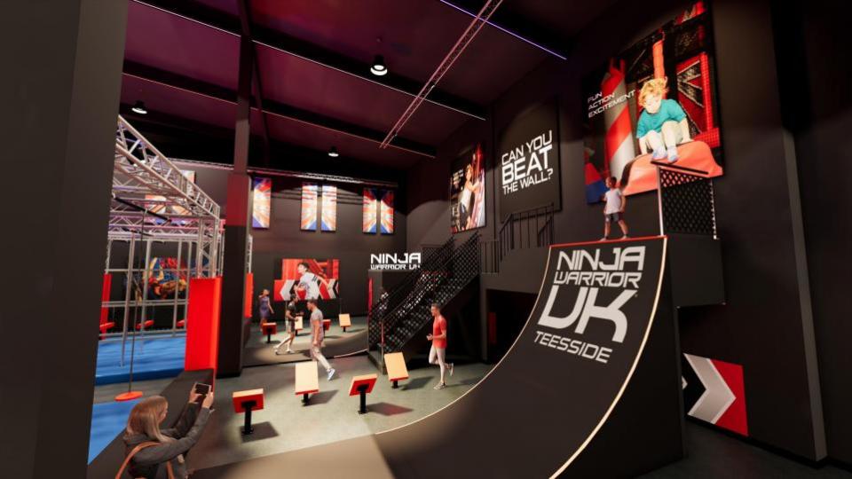 The Northern Echo: CGI of how the new attraction will look, with its iconic Warped Wall.